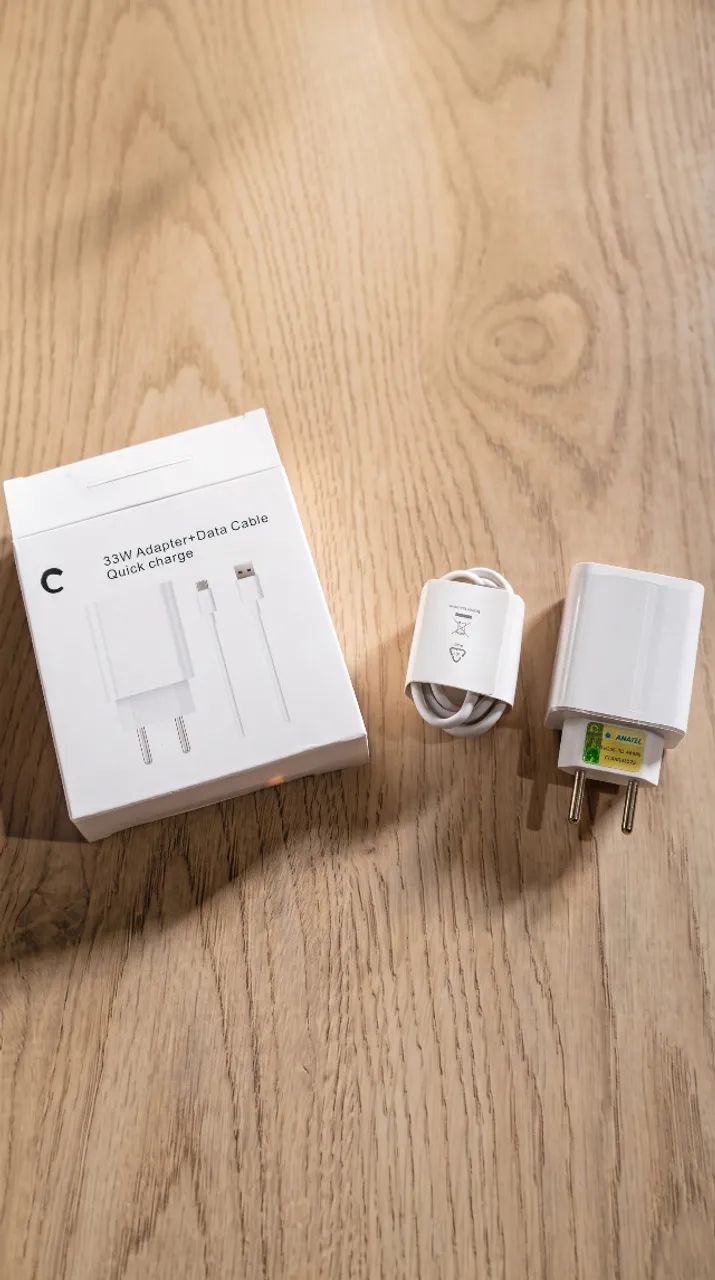 Carregador Turbo 33W Tipo C - Fonte + Cabo USB-C - Foto 3