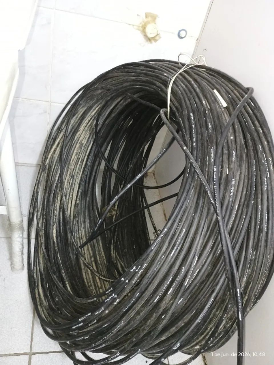 Cabo Telefônico Externo blindado Ctp Apl ASF 50 x 4 Pares com 300 Metros