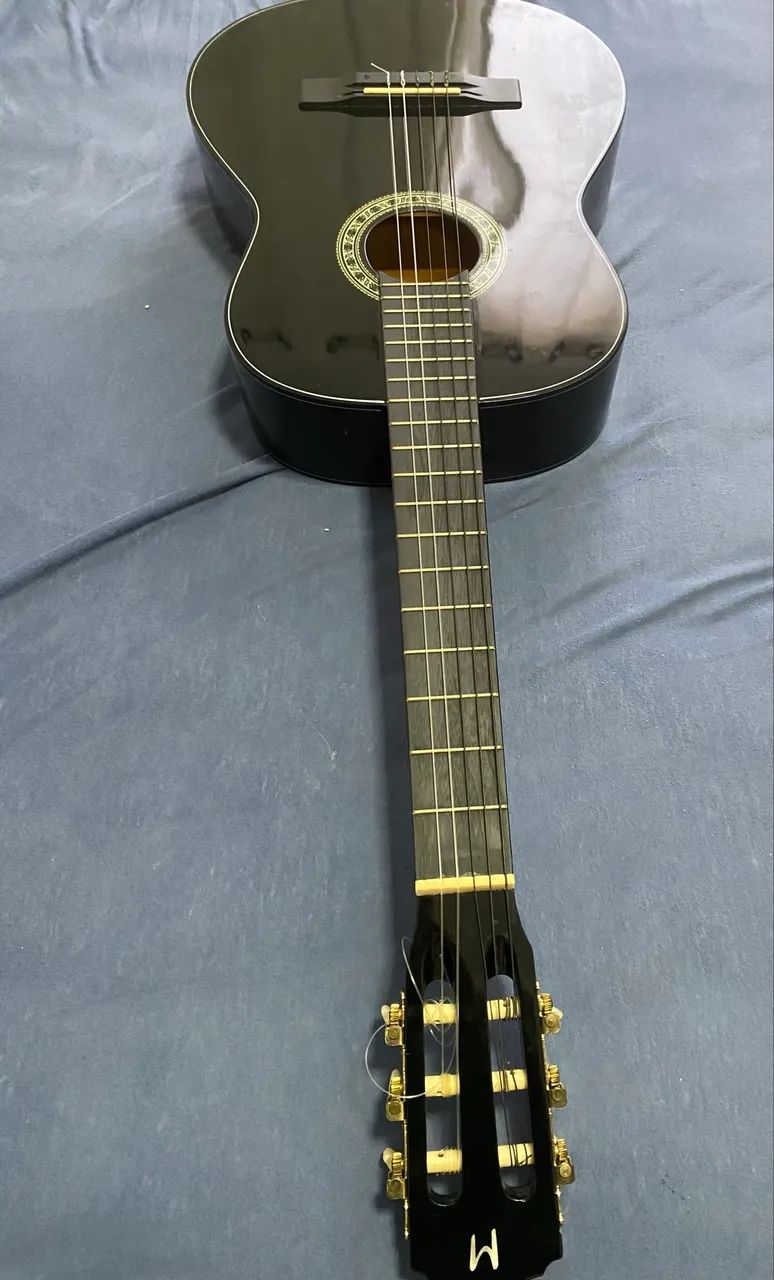 Violão Michael Preto + Capa - Ótimo Estado / Barato - Foto 3