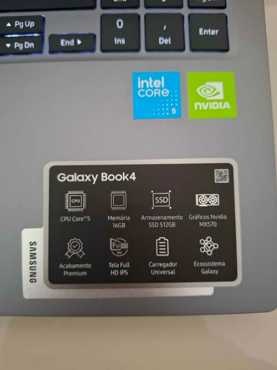 Notebook Samsung Galaxy Book 4 c/ placa de vídeo - Foto 3