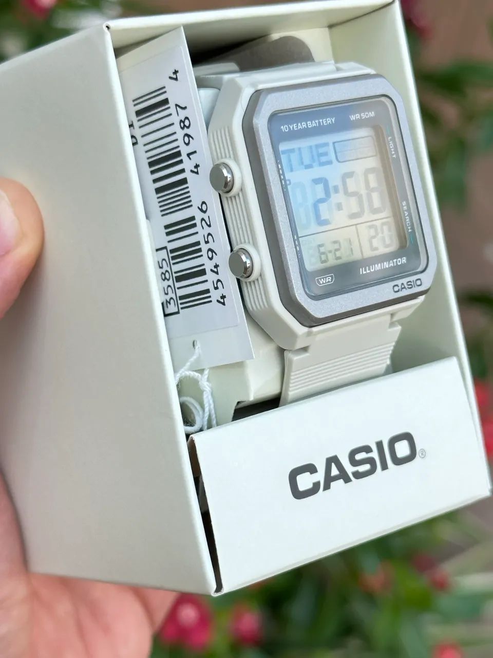Relógio Casio W-221H branco polar novo 38mm - Foto 3
