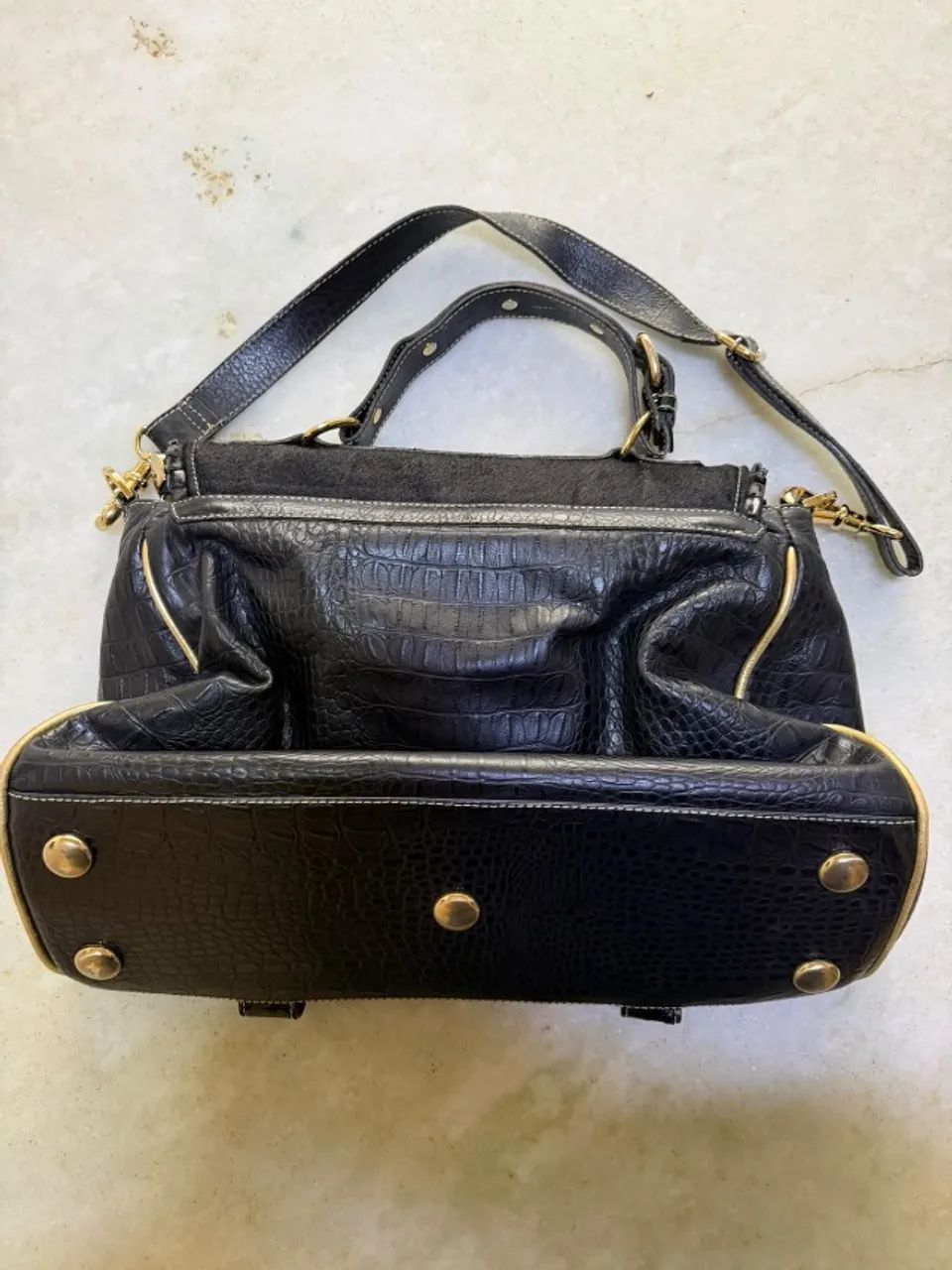 Bolsa de couro com alça Carmen Steffens - Foto 2