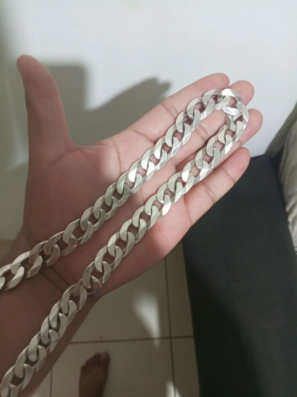 Cordão top prata 250 gramas 16 mm - Foto 3
