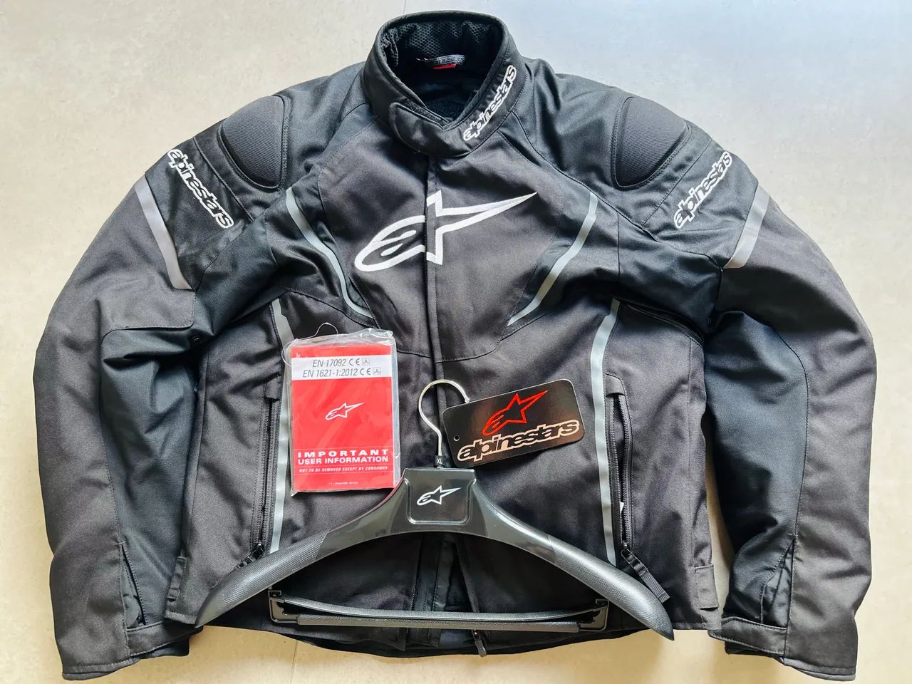 Jaqueta Alpinestars T-jaws V3 Wp Preto Tamanho G - Nota Fiscal e