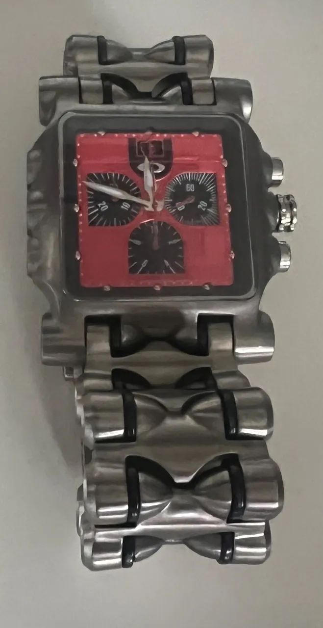 Relógio oakley time tank titanium red  - Foto 3