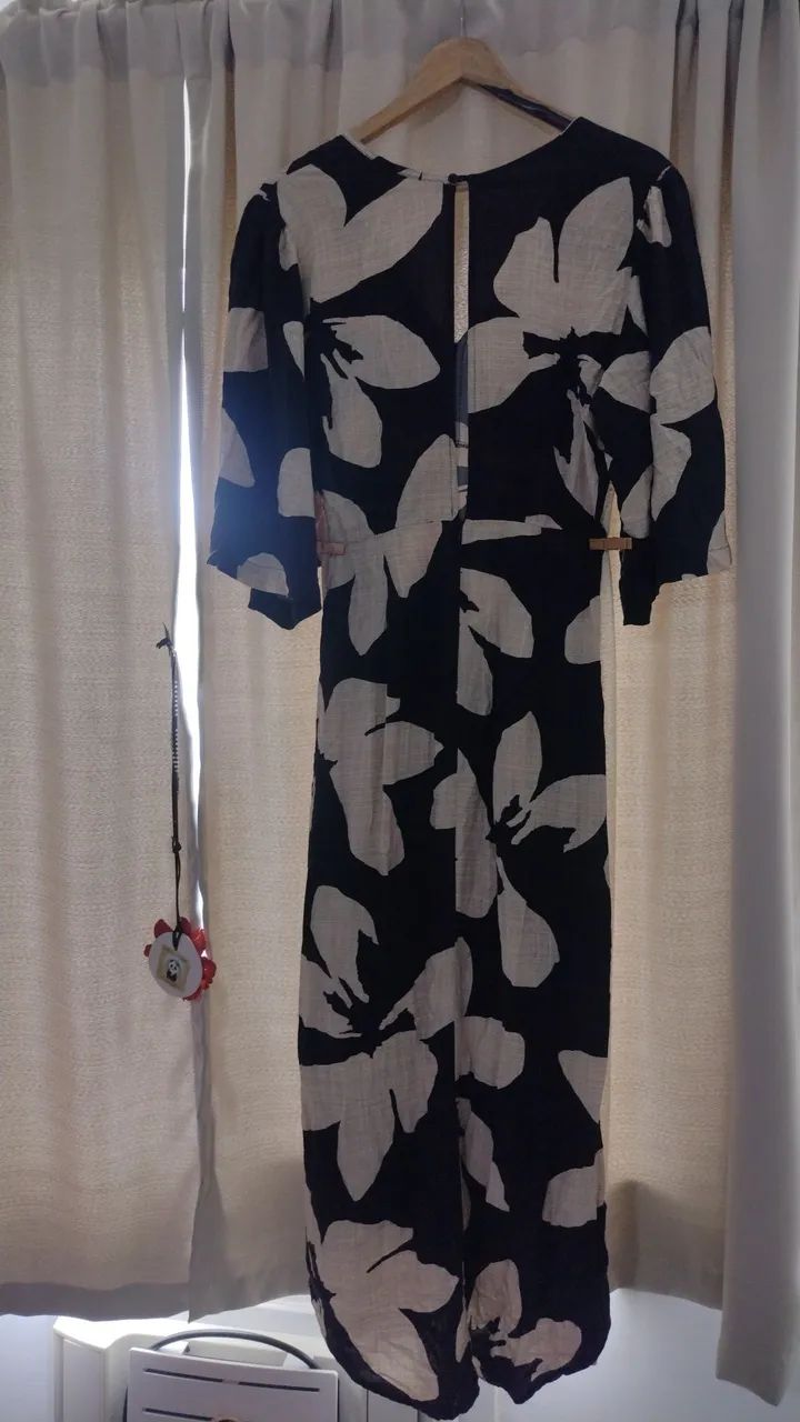 Vestido de viscolinho midi - Foto 3
