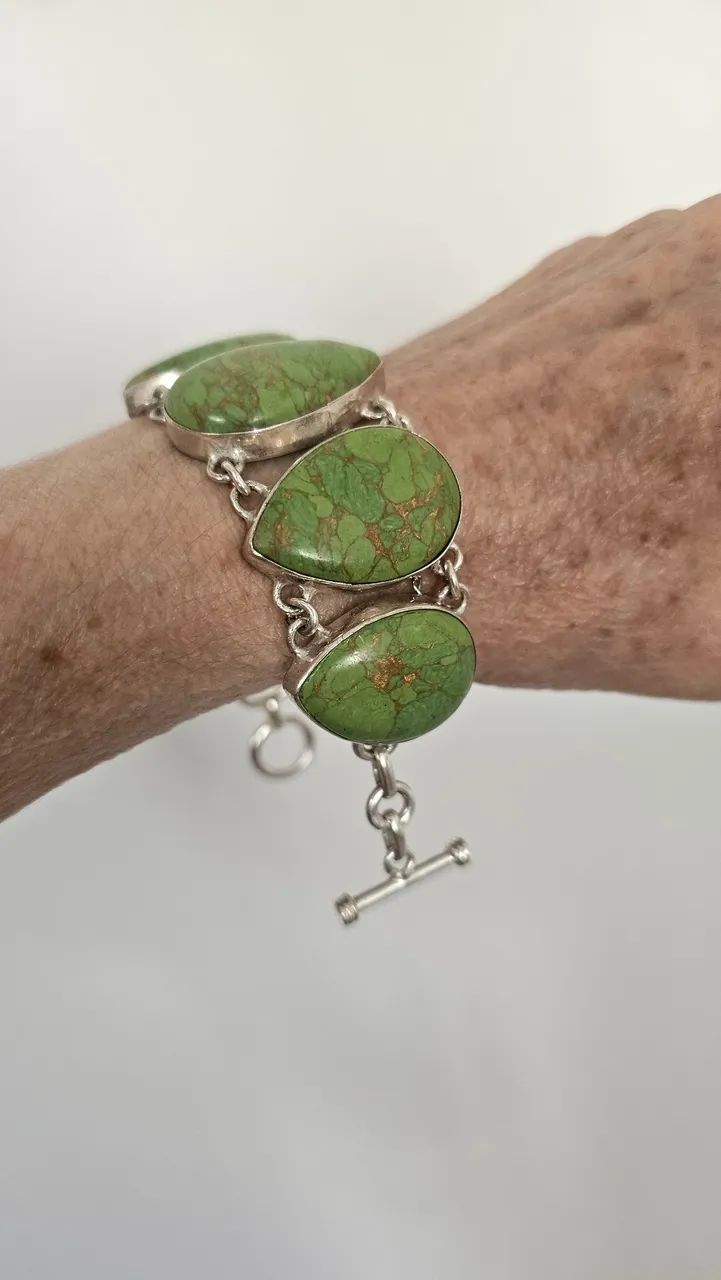 Pulseira Turquesa Verde mais anel - Foto 5