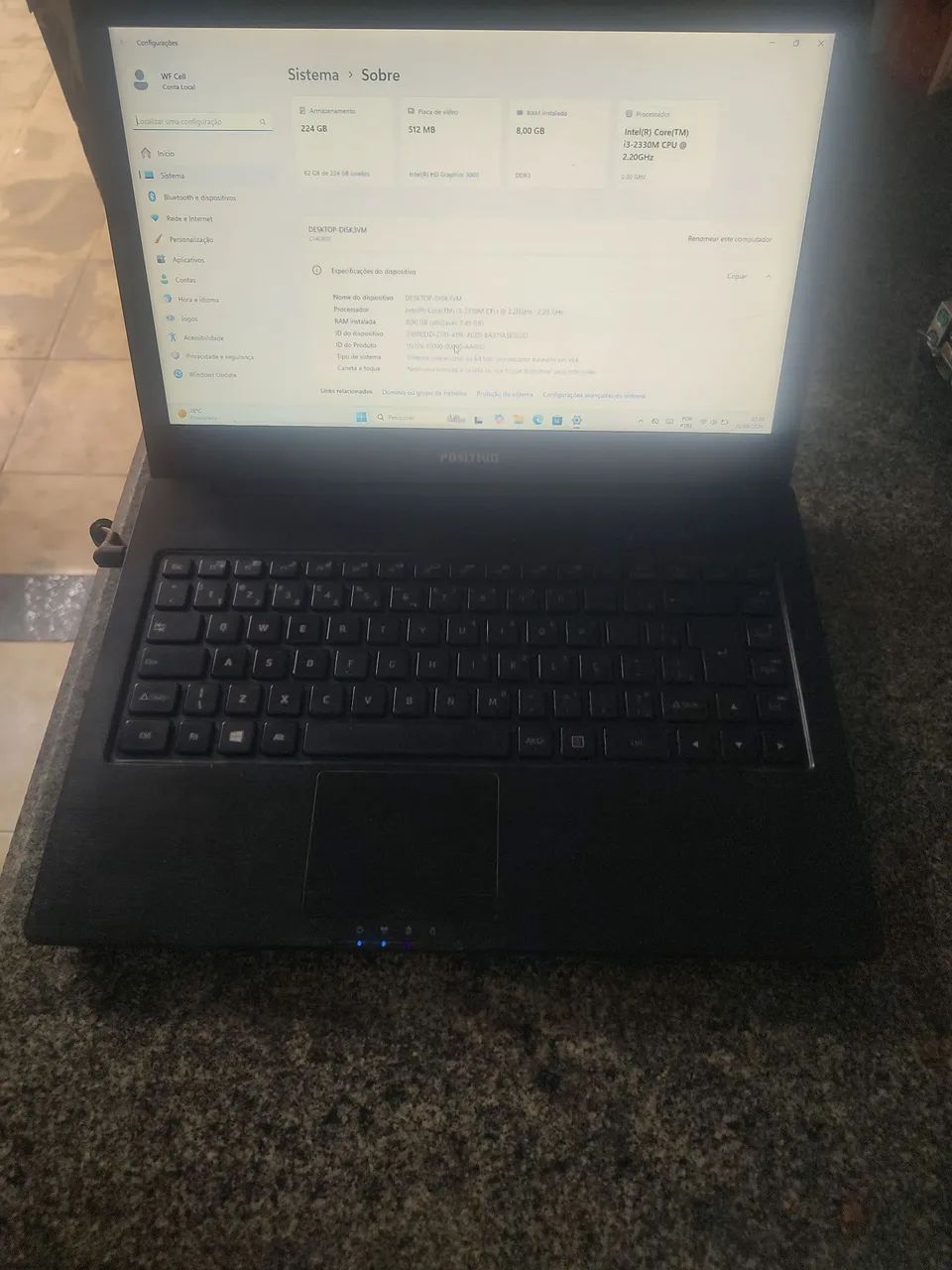 Notebook positivo core i3 3° geração. - Foto 3