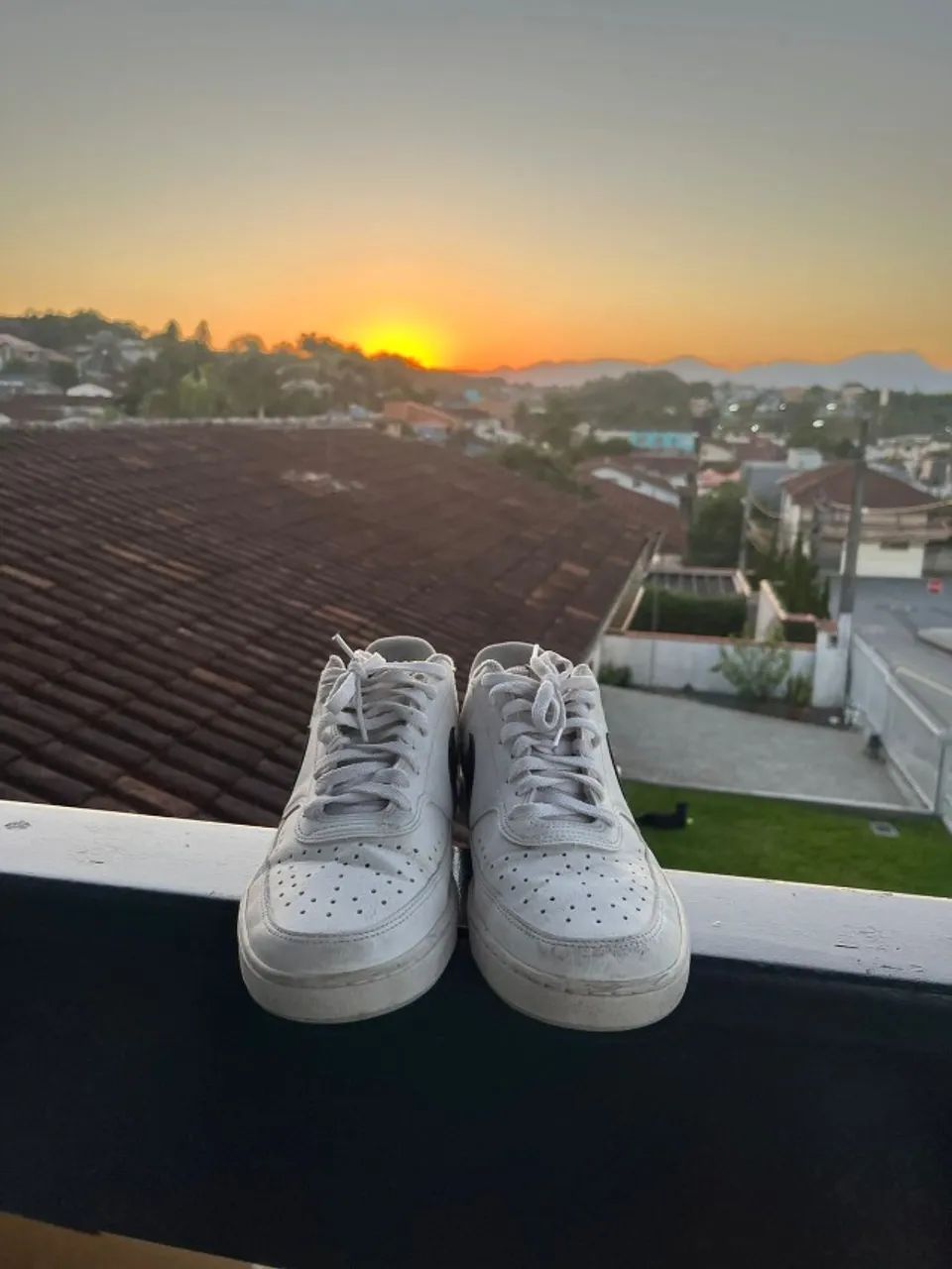 Tenis nike court vision branco e verde ! - Foto 4