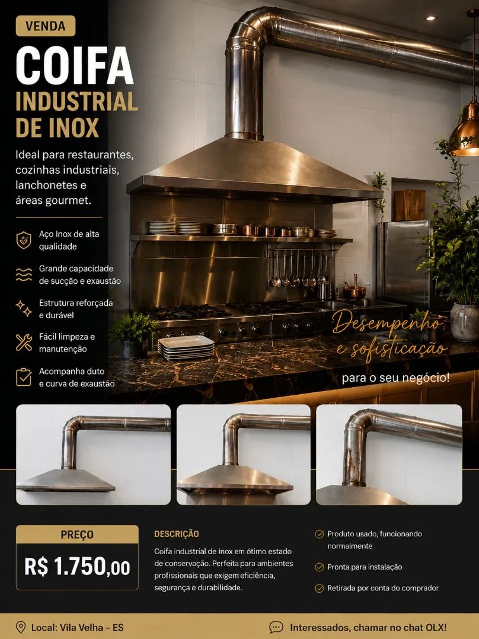 Coifa industrial 