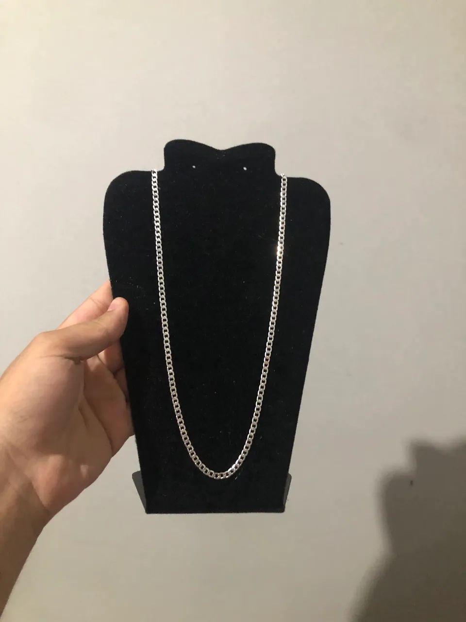 Cordão de prata 4mm - Foto 2