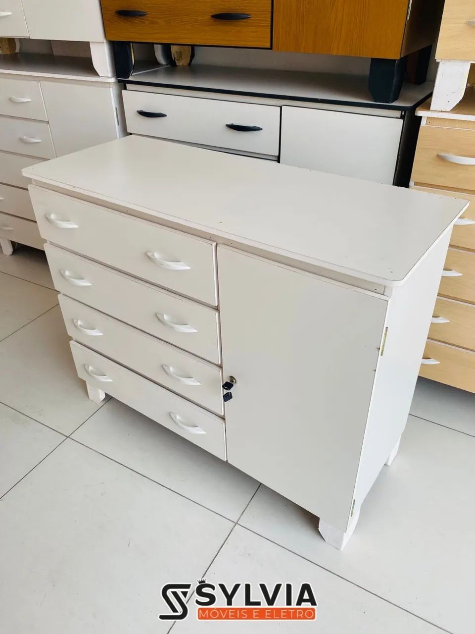 Cômoda 4 gavetas com sapateira novas  - Foto 4