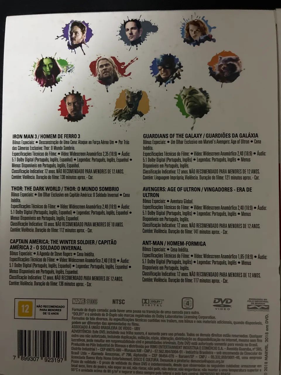 Universo cinematográfico marvel 1 e 2 dvd  - Foto 5