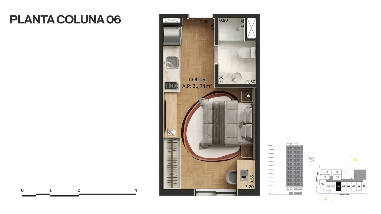 PLANTA 21m²
