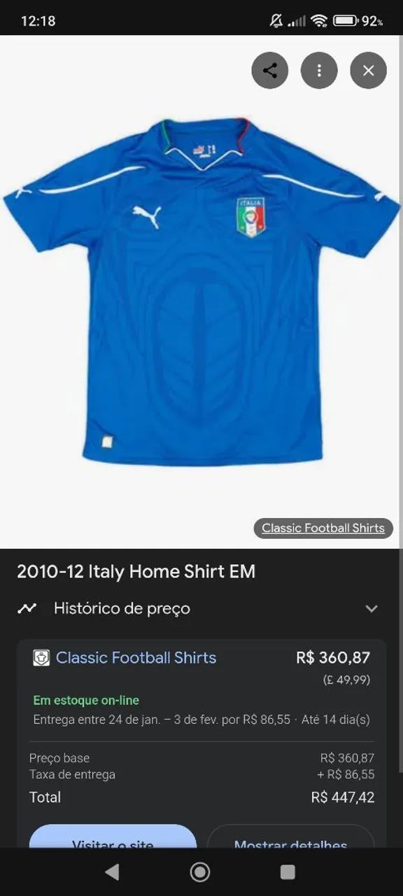 Camisa Itália Gli Azzurri Copa 2010 - Foto 6