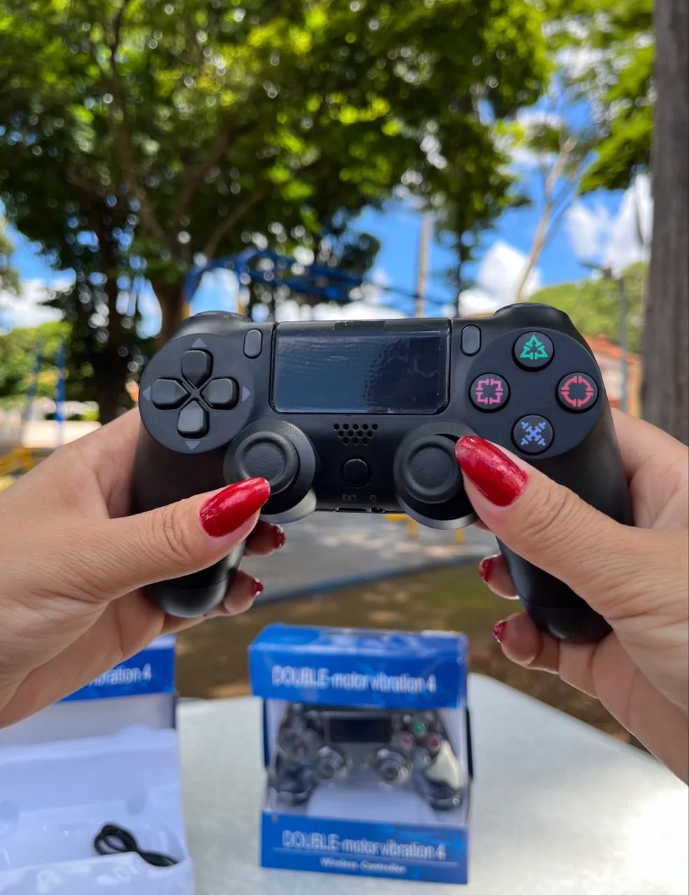 Controle de PS4 com vibração 