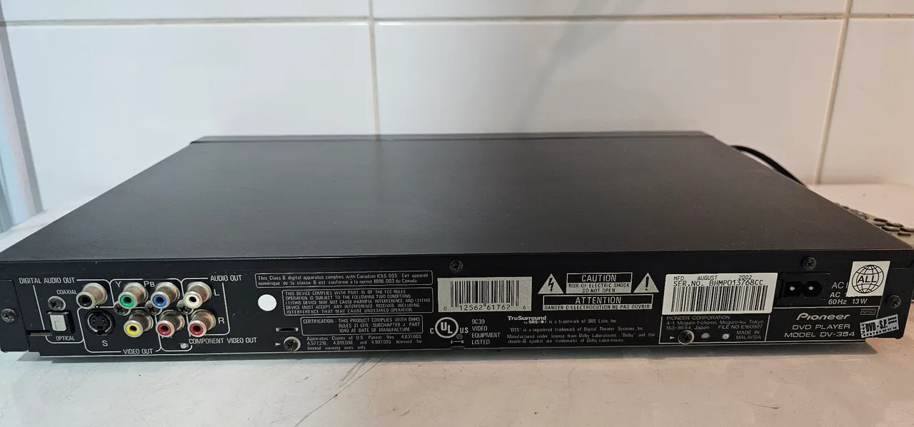 dvd player pioneer