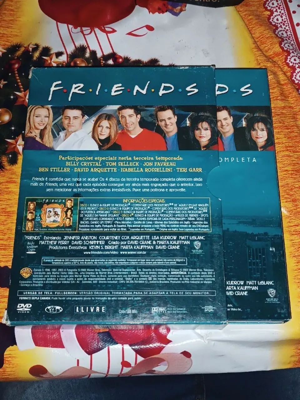 box 4 dvds série seriado friends terceira 3a temporada sitcom - Foto 3