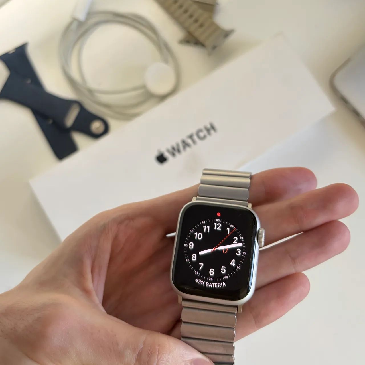 Apple Watch SE 2 Completo (Caixa + Cabo + 3 Pulseiras) | Funcionando 100%