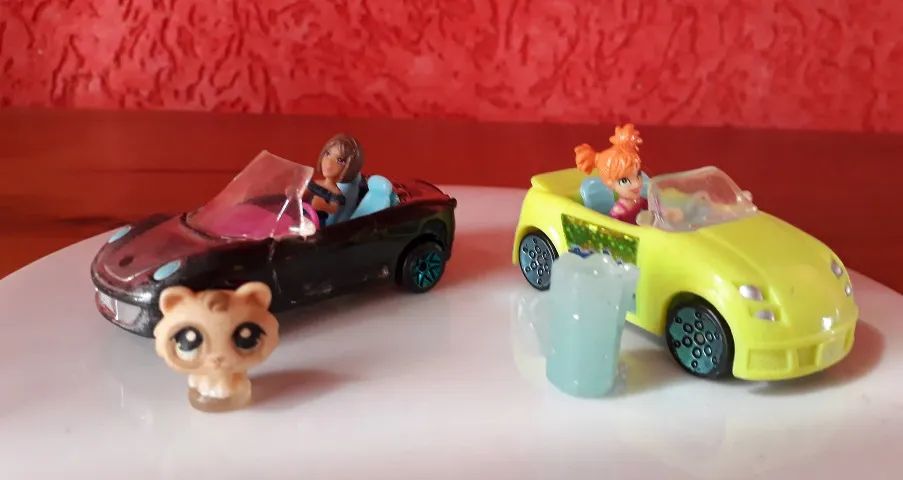   2 POLLYZINHAS E 2 CARRINHOS E MAIS 2 ACESSÓRIOS ANOS 2000 USADAS - Foto 2