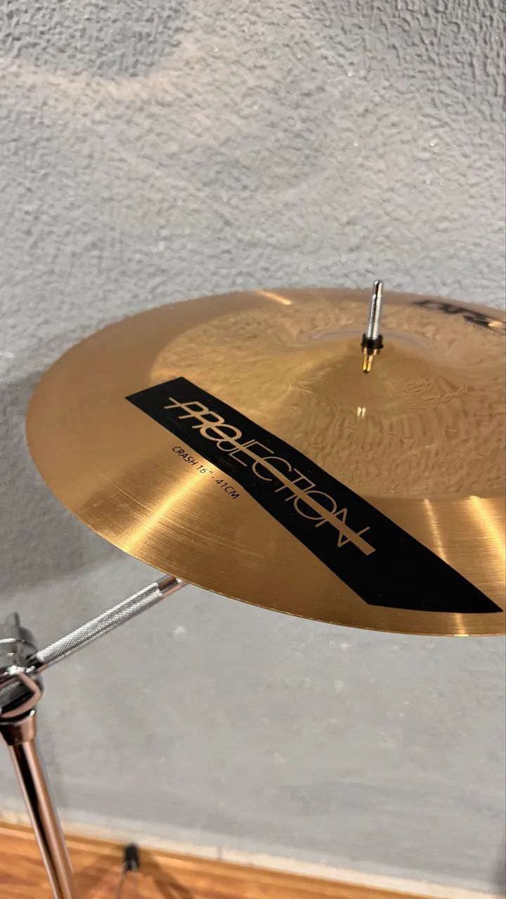 Prato Odery Bronz Projection Crash Ataque 16 Polegadas Bronze B10 - Foto 4