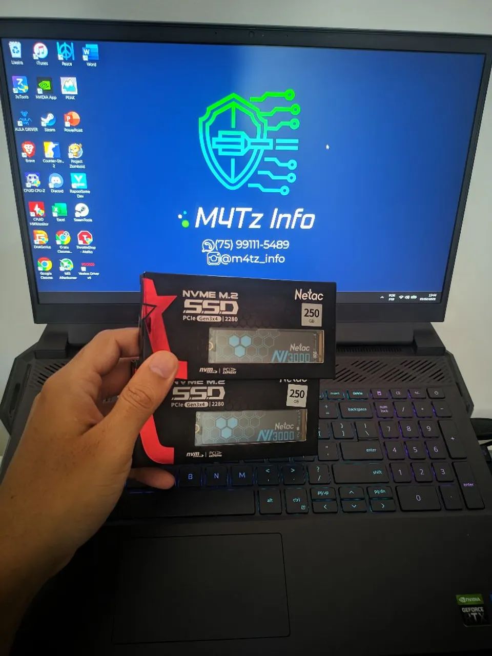 NVMe Netac 250GB 3500MB/S - Foto 2