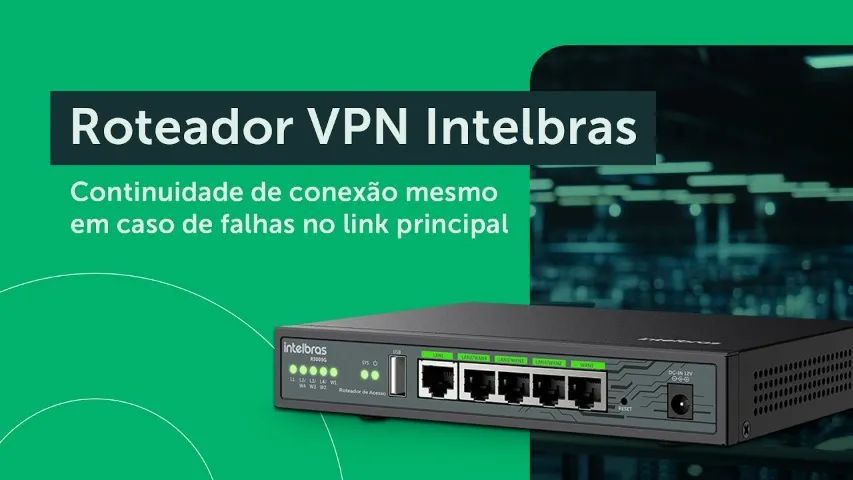 Roteador Intelbras Load Balance Vpn Gigabit R3005g Com VLAN - Novo