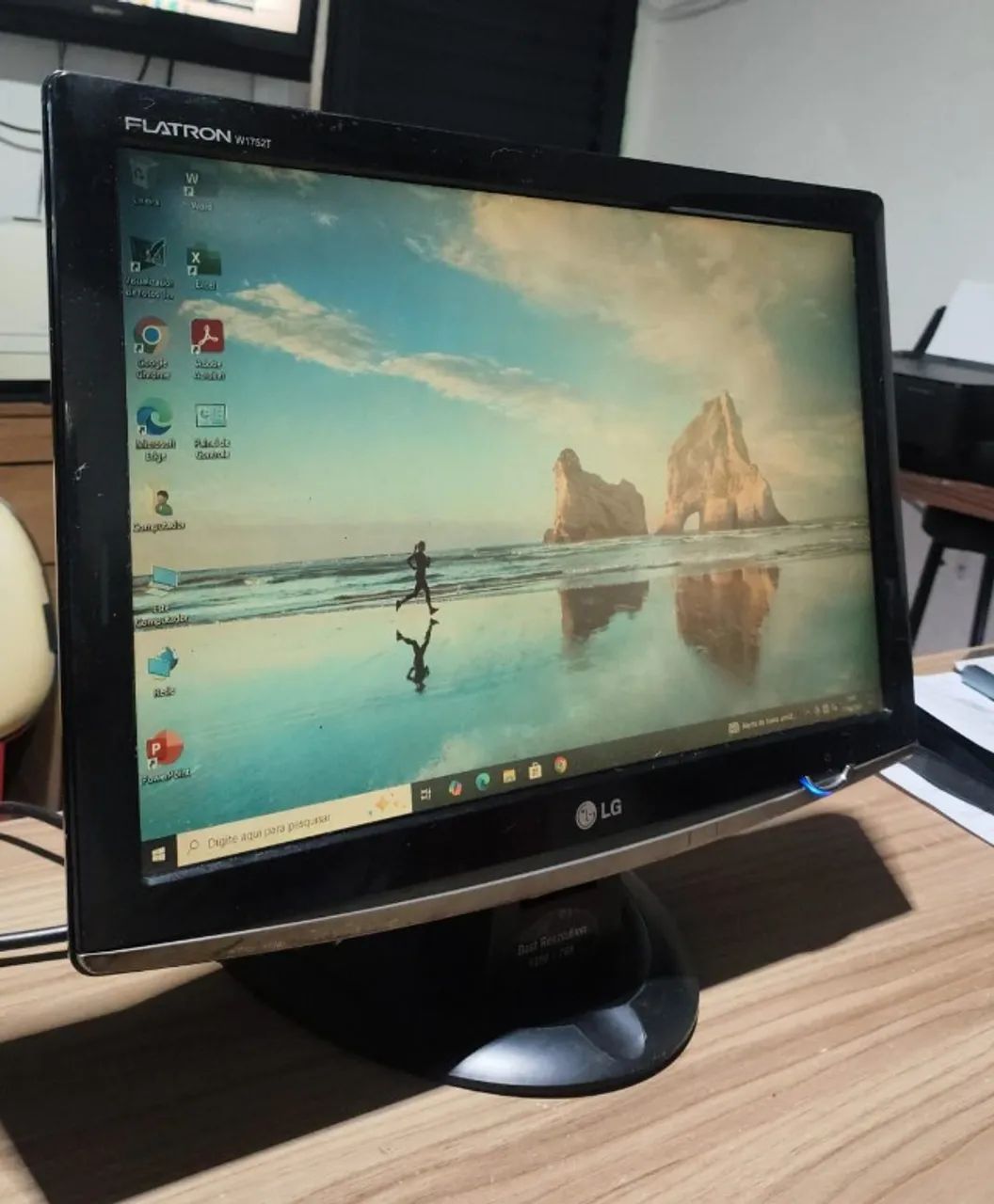 Monitor Lcd 17 Polegadas Lg Flatron W1752T Vga Dvi - Foto 2