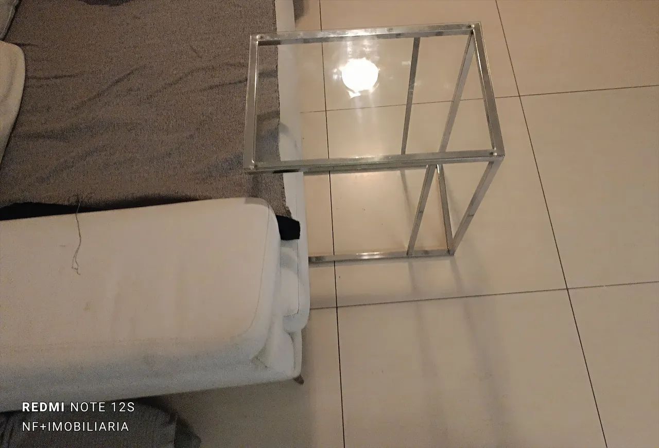Mesa em inox com tampo de vidro - Foto 5