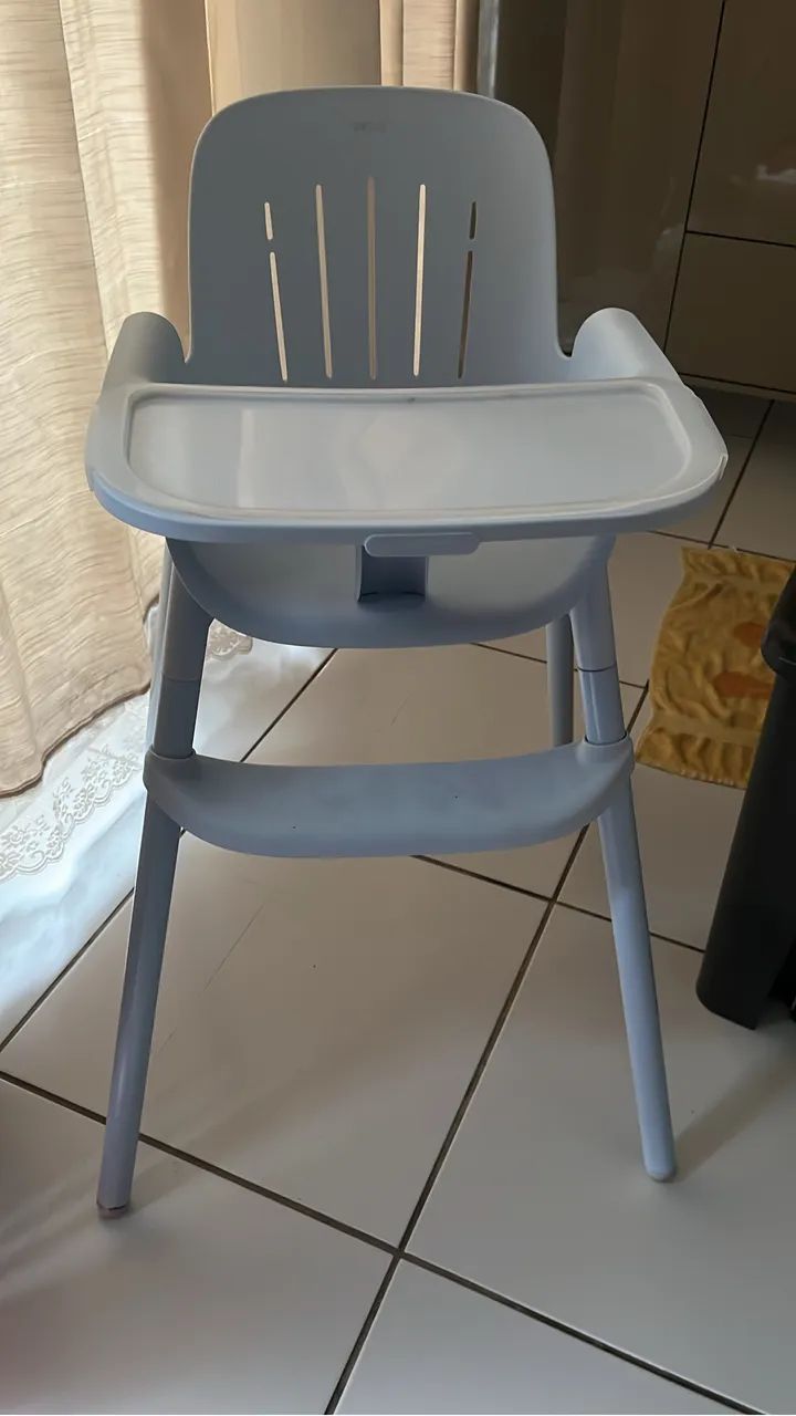 Cadeira De Refeição Poke Azul Bebê Burigotto