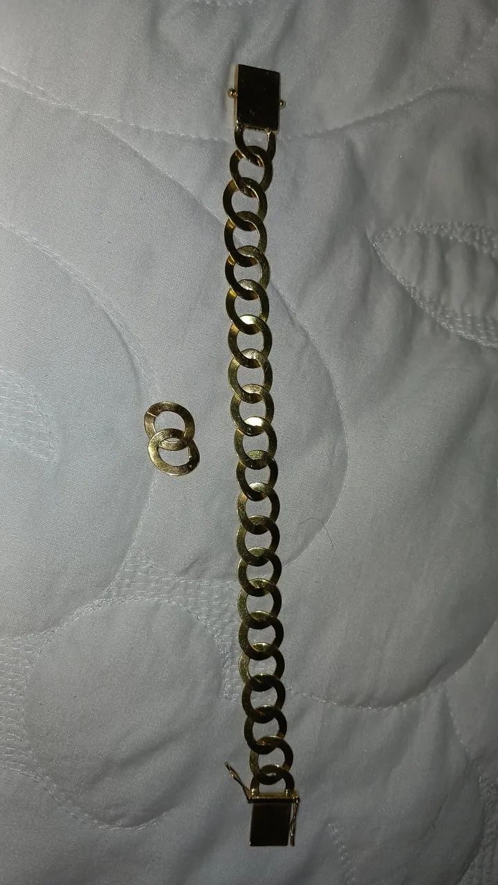 Pulseira de ouro com 23.1g, ouro 18k