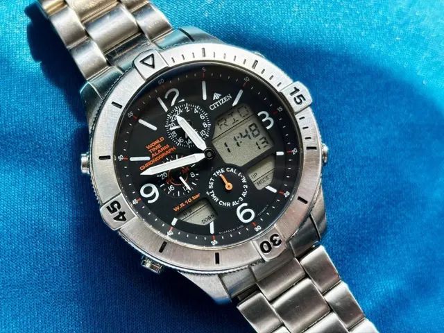 Citizen C300 Wingman Promaster World Time Completo E Zerado - Foto 3