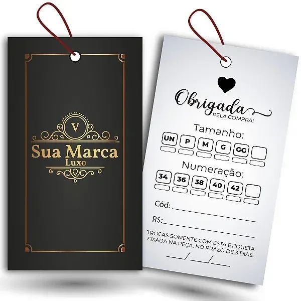 Tags personalizadas | Produção expressa - Foto 2