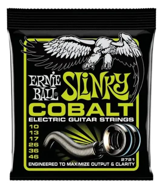 Cordas de Guitarra(jogo) Ernie Ball 010 Regular Slinky Cobalt 
