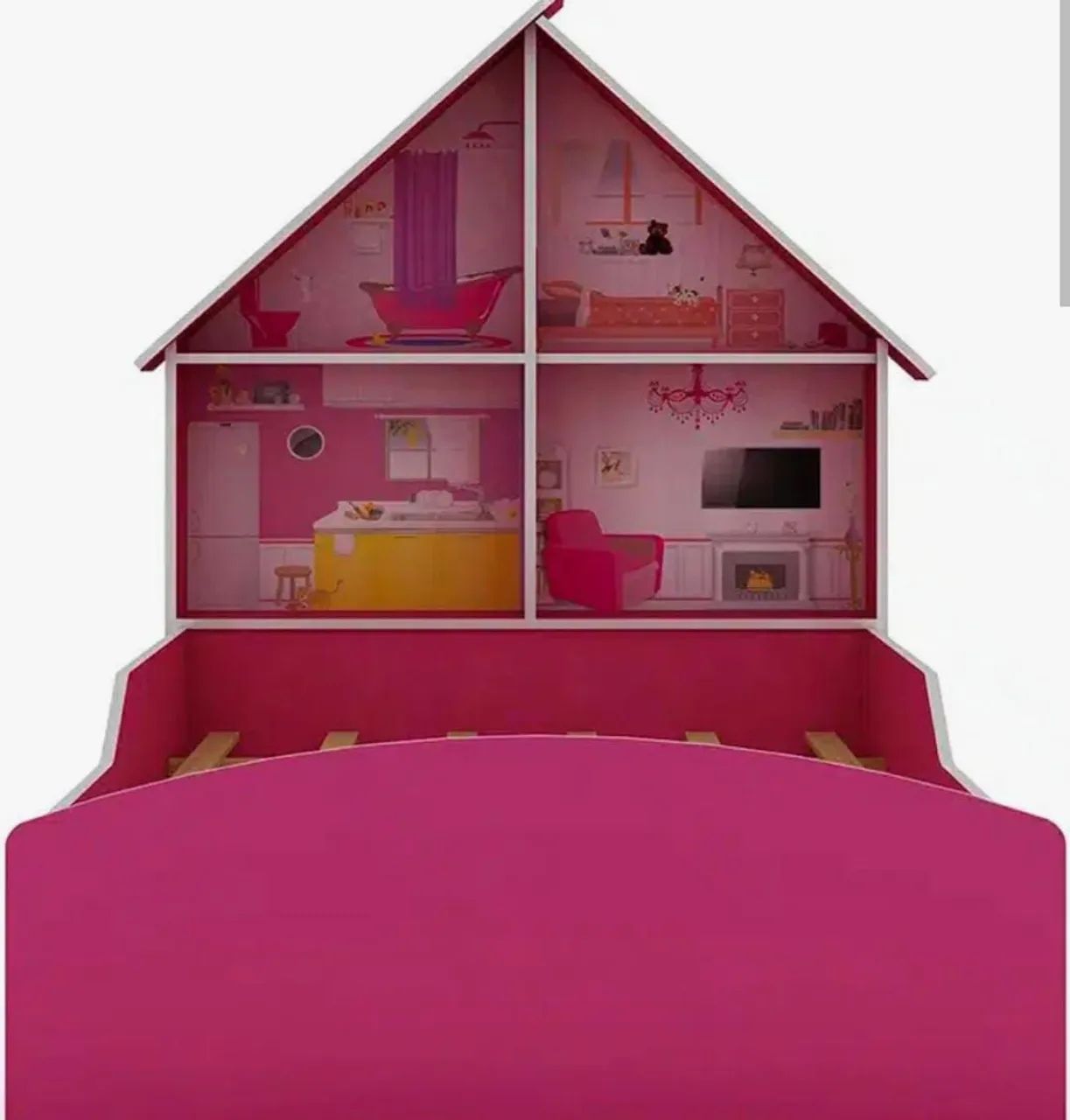 Cama infantil completa com o colchão  - Foto 5
