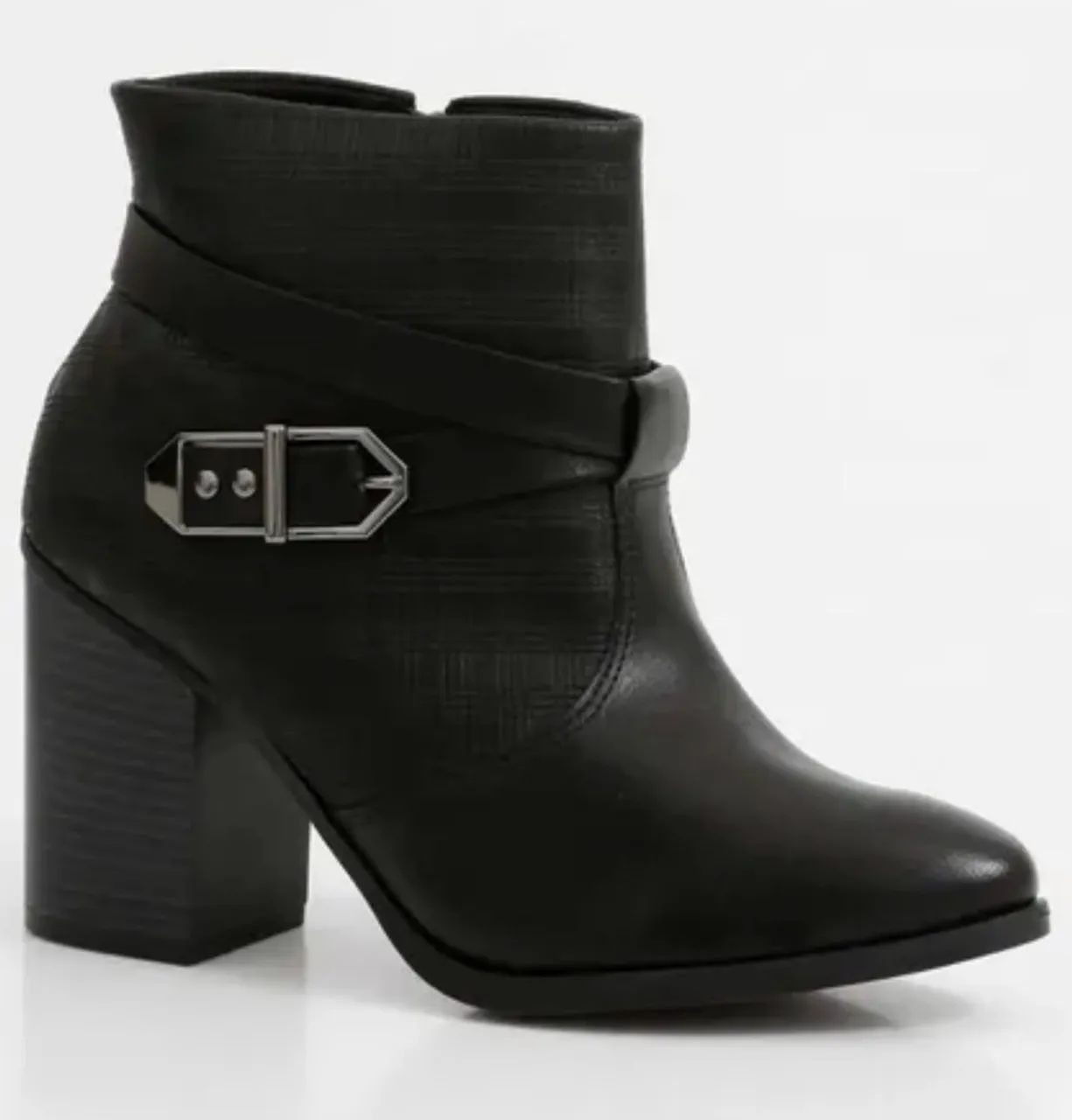 Bota Ramarim 34 salto grosso 9cm