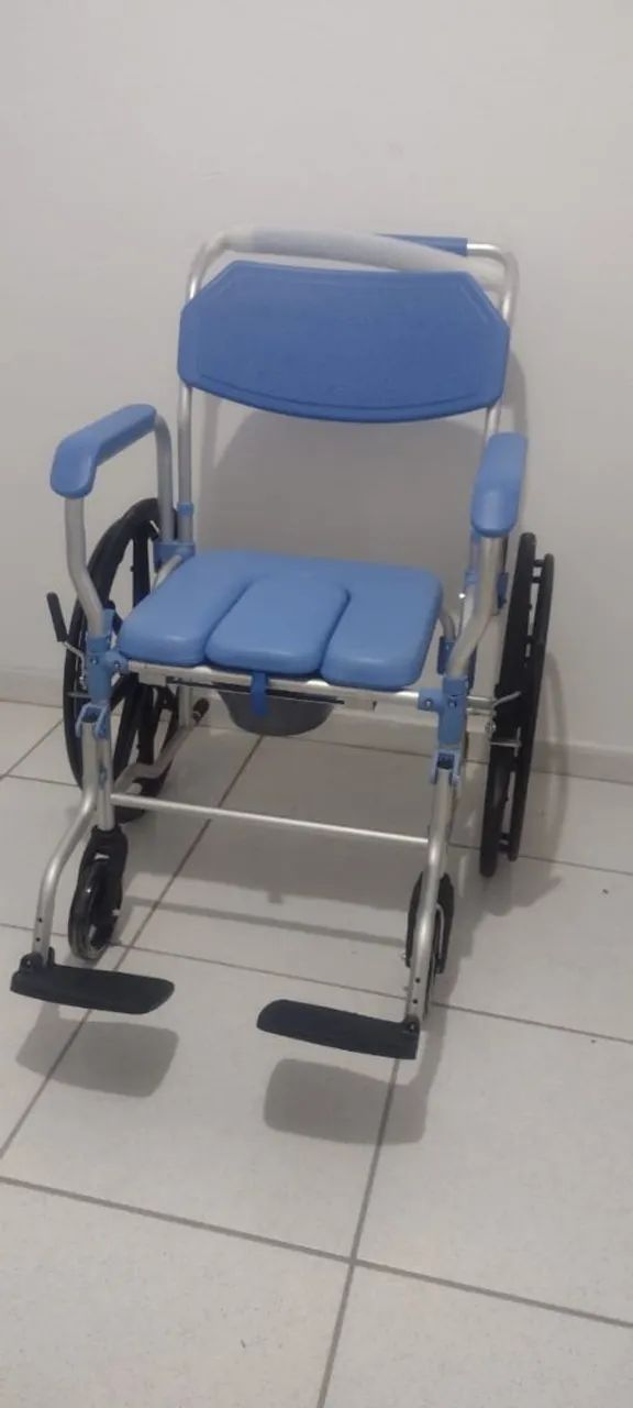 Cadeira de banho de alumínio Nova zero  - Foto 2