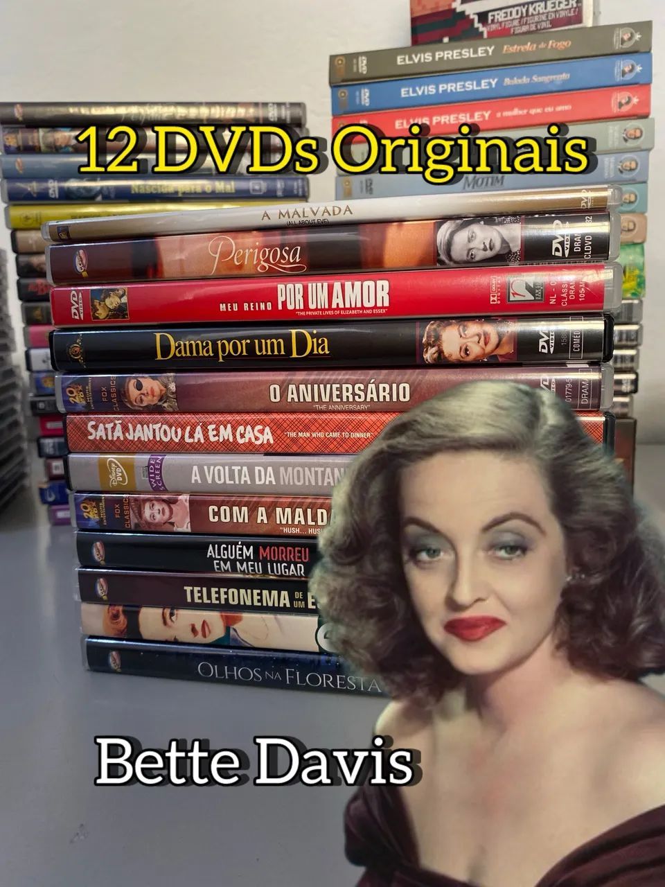 Lote 12 Filmes Bette Davis - DVDs Originais Clássicos