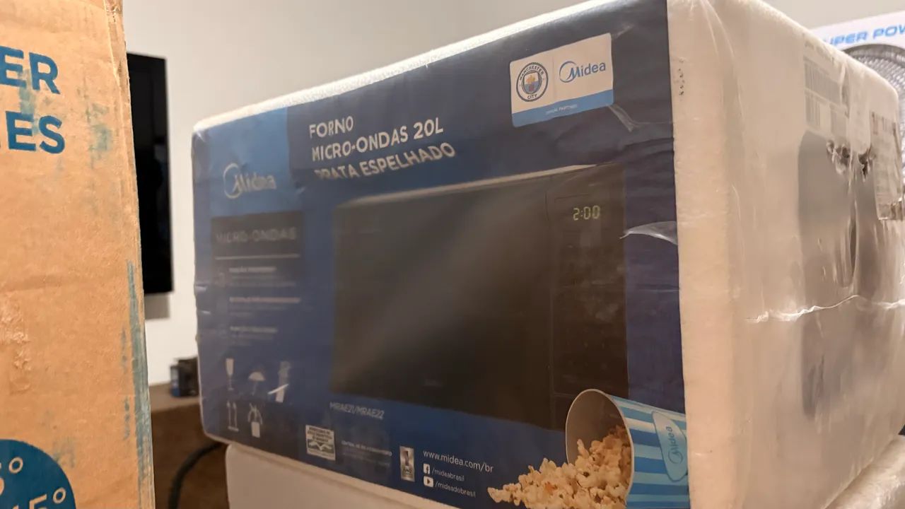 Micro-ondas 20L Prata Espelhado - Foto 3