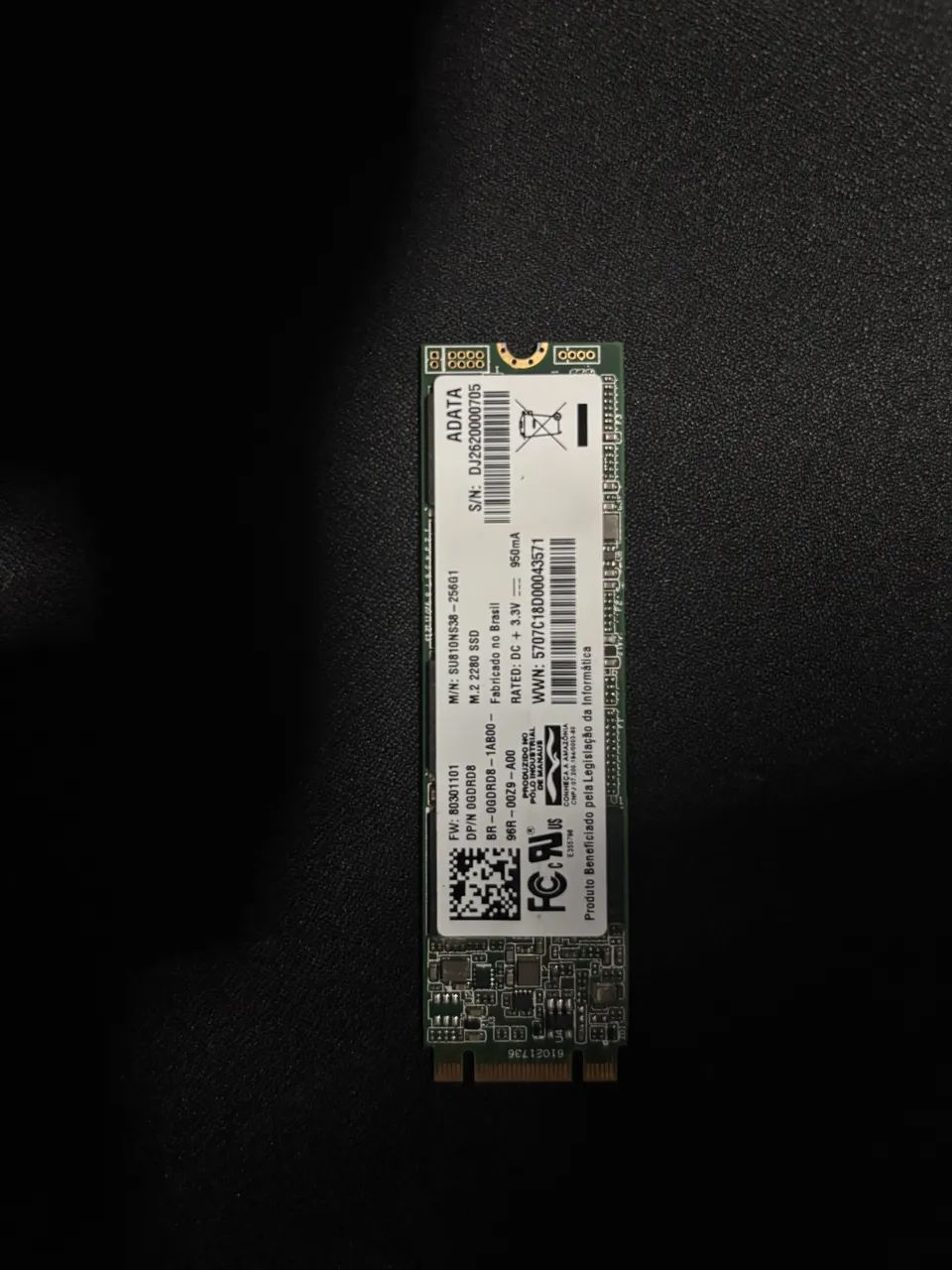 SSD M.2 256GB ADATA SU810 - SATA 2280