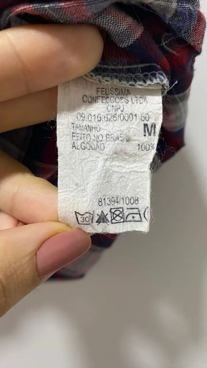 Blusa xadrez vermelha e preto | São João  - Foto 2
