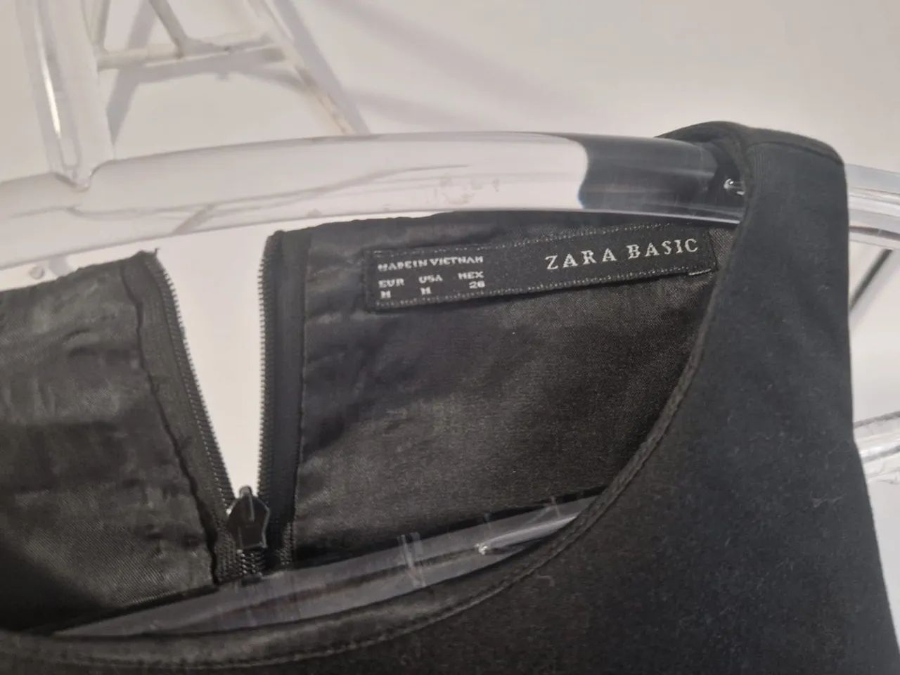 vestido zara basic preto m - Foto 3