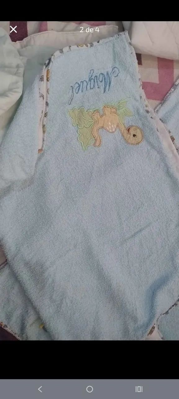 Toalhas/ edredom infantil (Miguel) - Foto 2