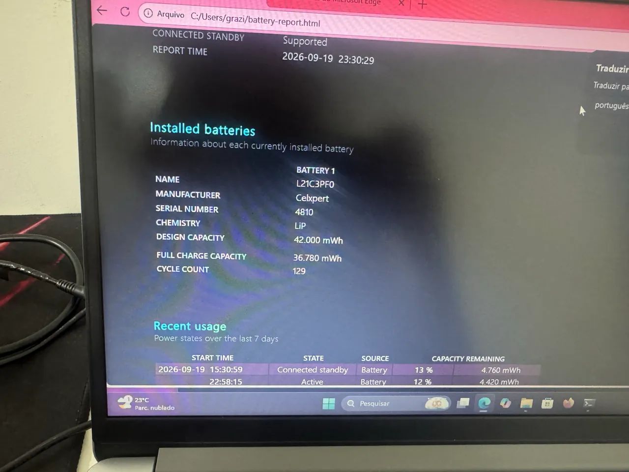 NOTEBOOK LENOVO IDEAPAD 1 INTEL CORE i5 12ª GERAÇÃO - Foto 5
