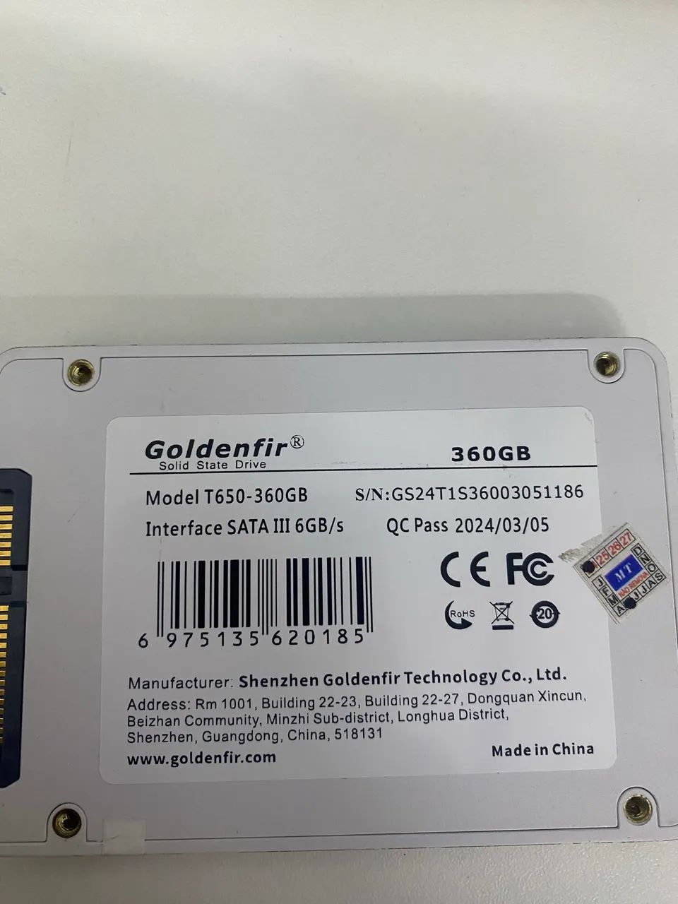 SSD 360Gb GOLDENFIR - Foto 2