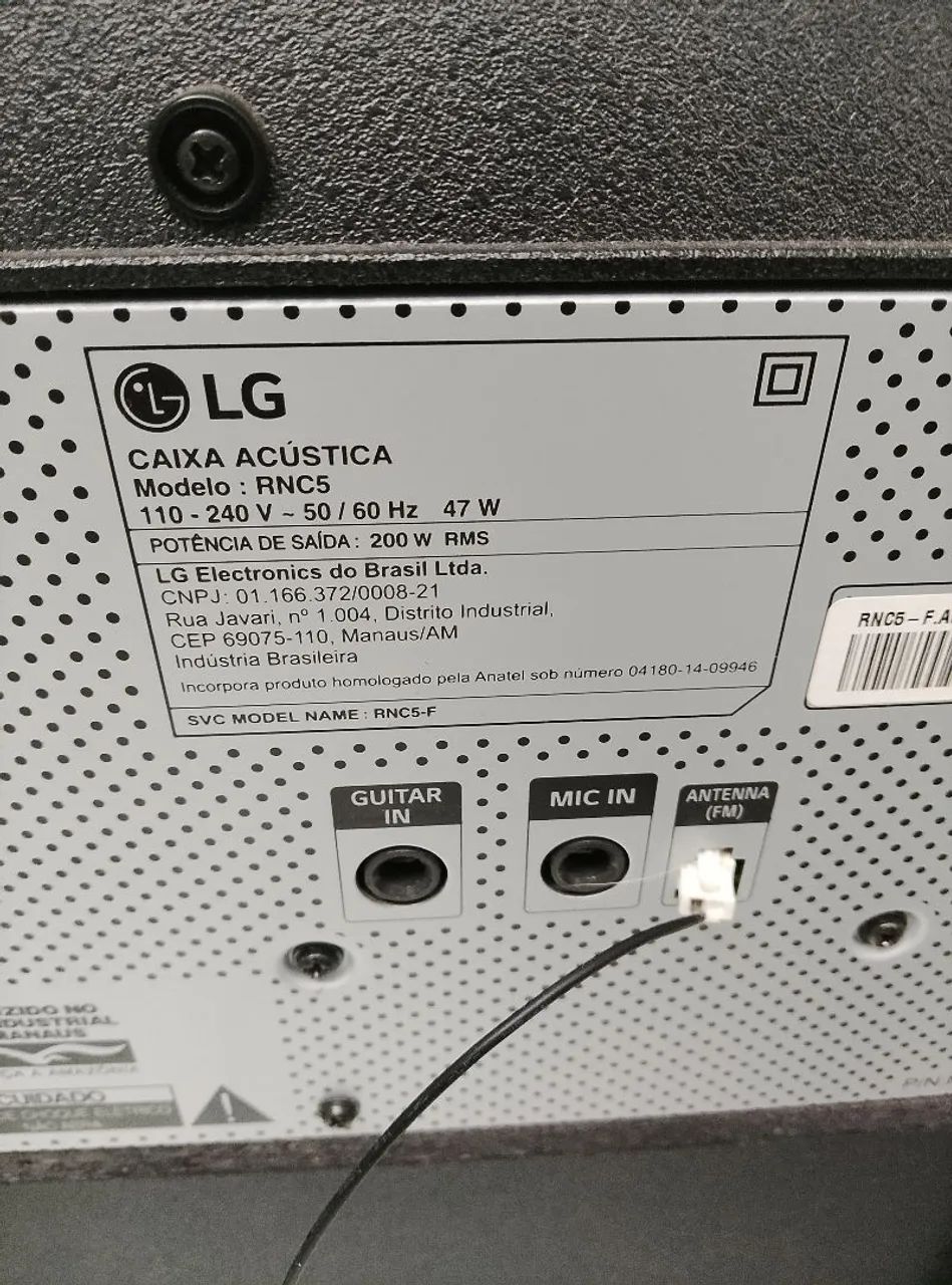  caixa de som LG