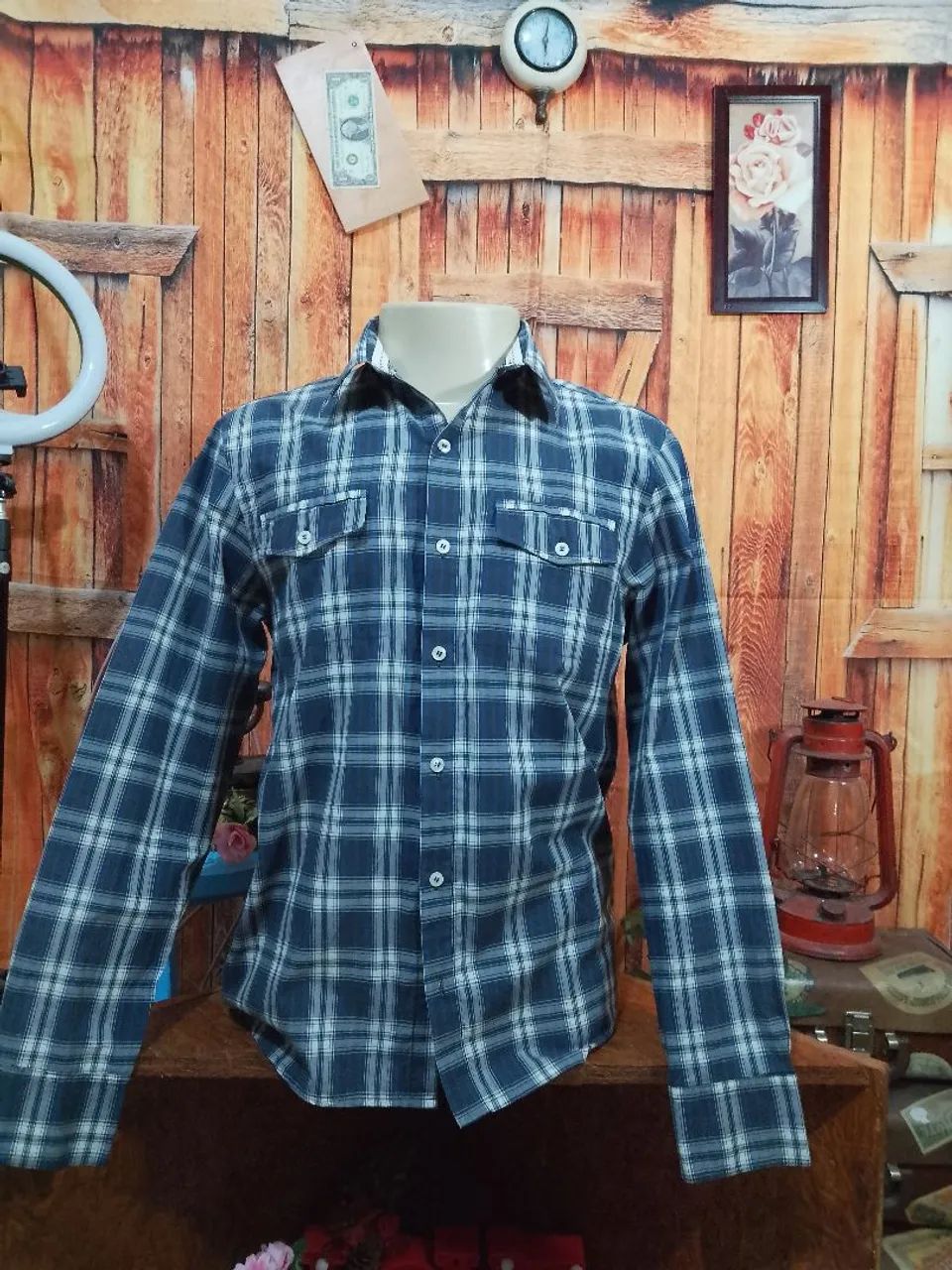 Camisas masculinas P/M $39 cada uma - Foto 2
