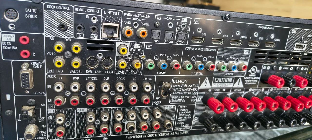 Receiver denon avr 3311CI NO ESTADO  - Foto 4