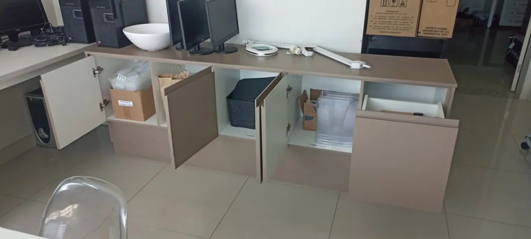 Balcão multiuso com pia e torneira - MDF - Foto 4