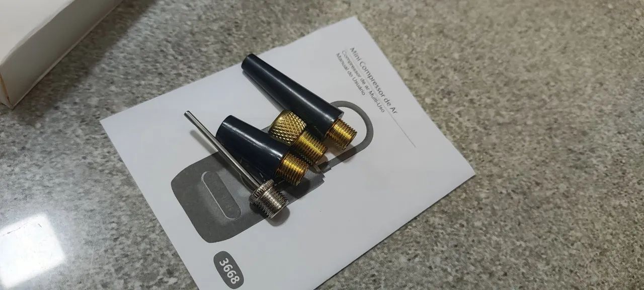 Compressor de ar portátil bico engate rápido com presilhas - Foto 2